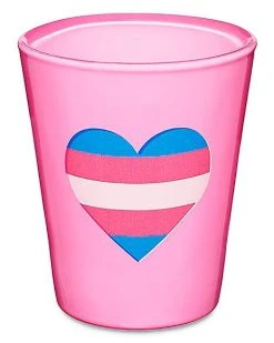 Best reviews of ❤️ Trans Pride Heart Shot Glass - 2 oz. ⌛