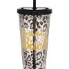 New ???? Animal Print ???? Birthday Bitch Cup with Straw - 20 oz. ????