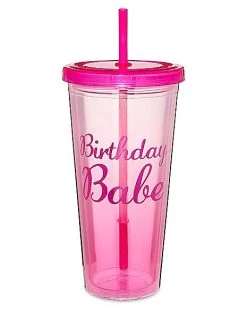 New ???? Birthday Babe Cup with Straw - 20 oz. ????