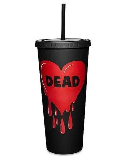 Wholesale ???? Dead Drip Heart Cup with Straw - 20 oz. ????