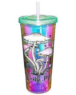 Deals ✨ Drink Me Mushroom Cup with Straw - 20 oz. ????