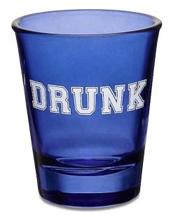 New ???? Drunk College Font Shot Glass - 2 oz. ????