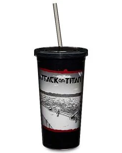 Discount ???? Attack on Titan Colossal Cup with Straw - 20 oz. ????