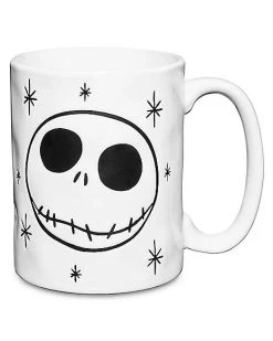 Budget ???? Jack Skellington Face Coffee Mug 15 oz. - The Nightmare Before ❄ Christmas ????