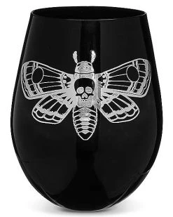 Promo ???? Death Moth Stemless Wine Glass - 22 oz. ????