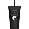 New ❤️ Textured Yin Yang Cup with Straw - 24 oz. ????