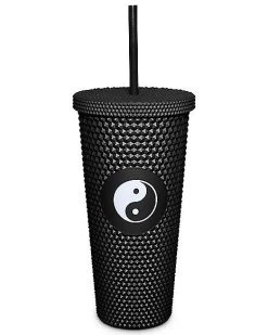 New ❤️ Textured Yin Yang Cup with Straw - 24 oz. ????