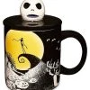 New ???? Sculpted Jack Skellington Lid Coffee Mug 18 oz. - The Nightmare Before ???? Christmas ✨