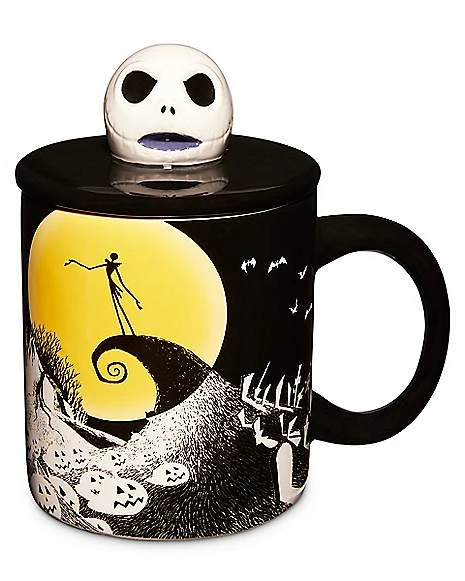 New ???? Sculpted Jack Skellington Lid Coffee Mug 18 oz. - The Nightmare Before ???? Christmas ✨ 1 New ???? Sculpted Jack Skellington Lid Coffee Mug 18 oz. - The Nightmare Before ???? Christmas ✨
